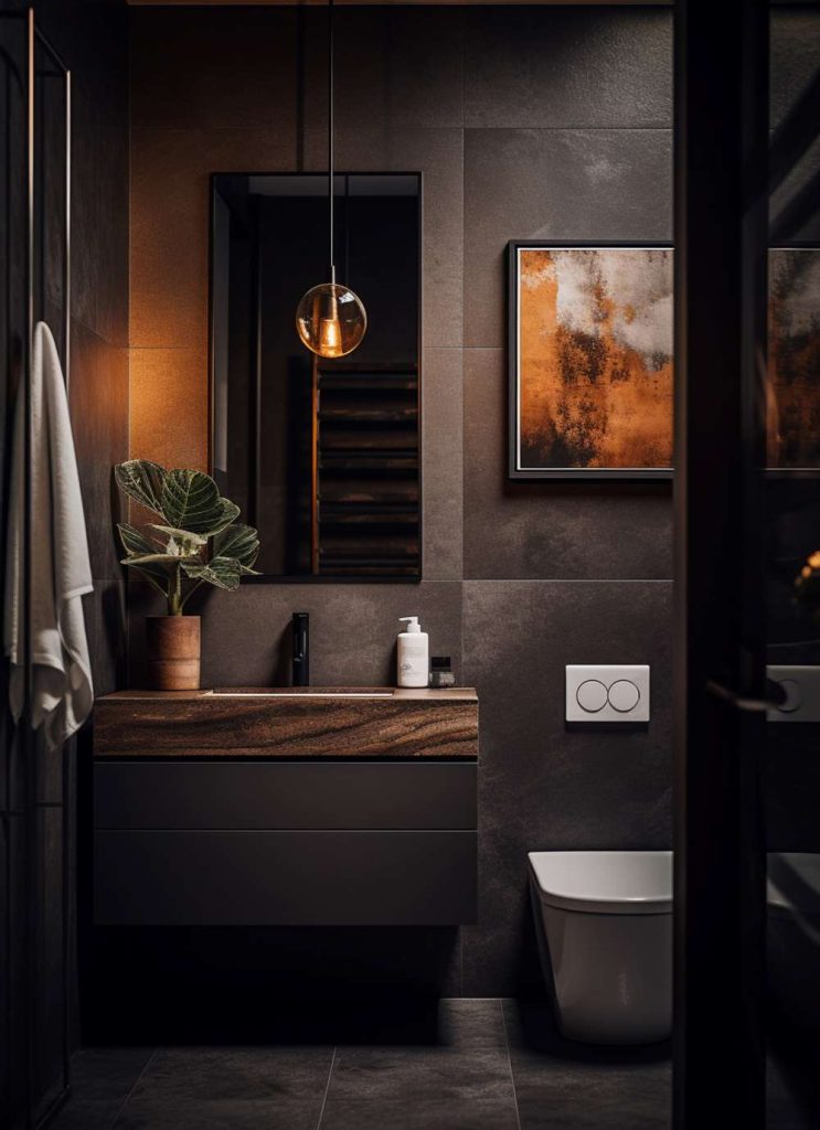 Small Bathroom With Modern Style Ai Generated 743x1024