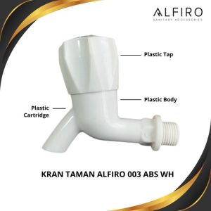 Kran Taman Alfiro 003 WH – Bodi Plastik, Cartridge Tahan Lama, Harga Ekonomis