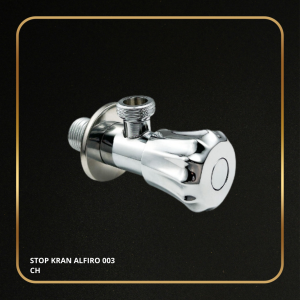 Stop Kran Alfiro 003 CH – Angle Valve Chrome, Brass Kuat, Kualitas Terbaik, Berat 185g