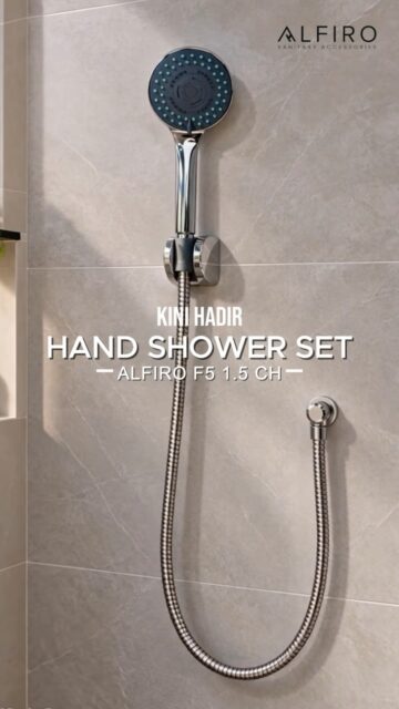 🚿 5 Mode, 2 Pilihan Warna, 1 Shower Favorit!
Hand Shower Set Alfiro F5 1.5 hadir dengan 5 pilihan spray mode dan dua pilihan warna stylish: Chrome Grey & Chrome White. Tinggal pilih sesuai gaya kamar mandi kamu! ✨

💦 Pilih warnanya, nikmati sensasinya!
📩 Order sekarang dan lengkapi kamar mandi dengan Alfiro Sanitary!

#AlfiroSanitary #HandShower #HandShowerSet #BathroomAccessories #KamarMandiModern